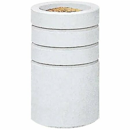 WAUSAU TILE TF2001 Round Concrete Cigarette Receptacle with Reveal Lines 676TF2001